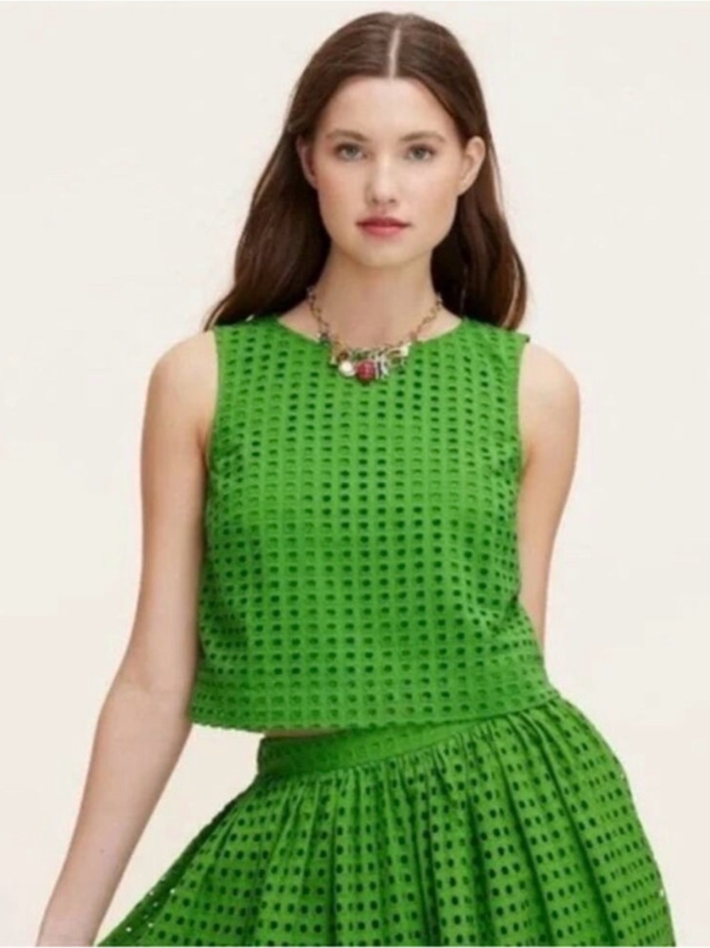 Kate Spade x Target Eyelet Shell Top